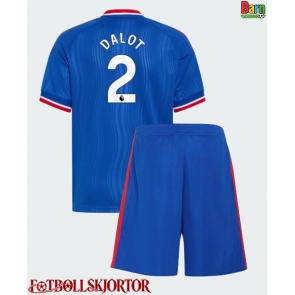 Manchester United Diogo Dalot #2 Borta Kläder Barn 2026-27 Kortärmad (+ Korta byxor)